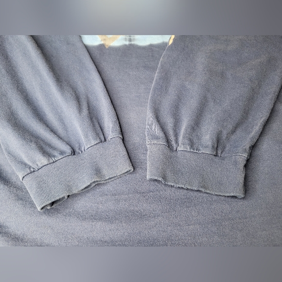 Y2K Dragon T Shirt Mens XL Long Sleeve Northcrest Blue Tie Dye Graphic Print - Picture 5 of 8